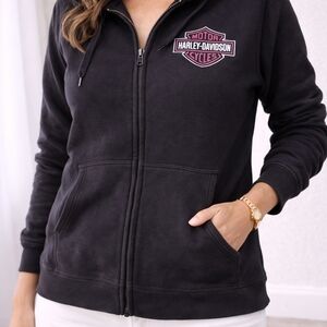 Harley-Davidson Black Zip-Up Jacket